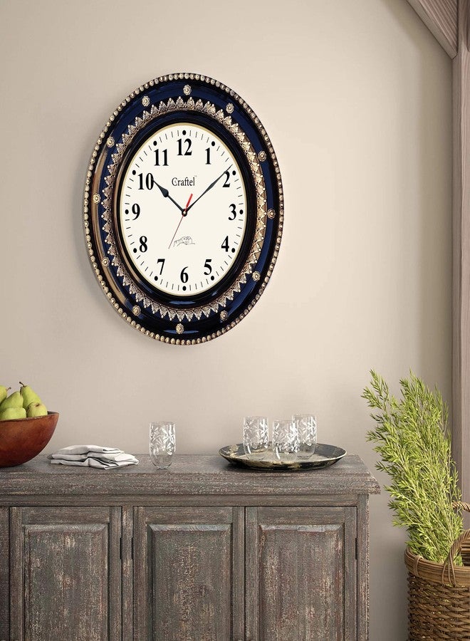 Craftel Brass English Number Silent Round Wall Clock for Bedroom Living Room Home (Gold_18 Inch X 18 Inch) Analog - Image 5